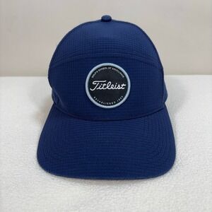 Titleist Boardwalk Hat Men's One Size‎ Navy Logo Performance Mesh Golf Snapback
